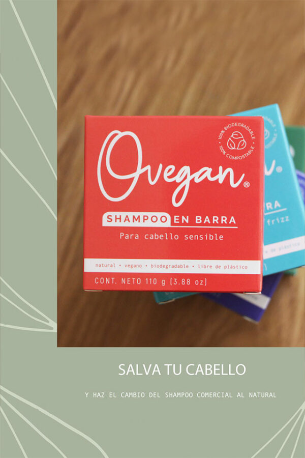 Shampoo en barra para cabello sensible